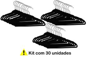 Kit 30 Cabides Infantil De Veludo Antideslizante Slin Ultra Fino