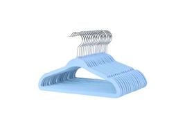 Kit 30 Cabides Infantis Baby de Veludo Antideslizante Azul, Rosa, Bege e Preto 29,5cm Kit 30 Cabides Infantis Baby de Veludo Antideslizante Azul, Rosa, Bege e Preto 29,5cm