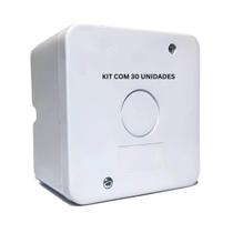 Kit 30 Caixa Plastica Organizadora Camera Cftv - Branca