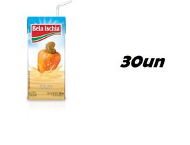 Kit 30 Caixinhas De Suco Pronto Caju Bela Ischia 200ml