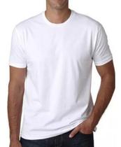 Kit 30 Camisetas Masculinas Gola Redonda Poliéster Branca