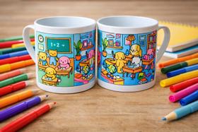Kit 30 caneca plasticas sala de aula volta as aulas