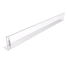 Kit 30 Cantoneira Aparador de Gôndolas em PVC 90cm Kit 30 Cantoneira Aparador de Gôndolas em PVC 90cm