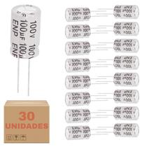 Kit 30 Capacitor Bipolar 100x100 100UF 100V Som Alto Falante Kit 30 Capacitor Bipolar 100x100 100UF 100V Som Alto Falante