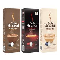 Kit 30 Capsulas Cafe Expresso E Bebida Com Leite Nespresso - Cafe Brasil