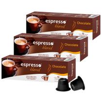 Kit 30 Cápsulas de Café Espresso Blend Sabor Chocolate Compatíveis com Nespresso Kit 30 Cápsulas de Café Espresso Blend Sabor Chocolate Compatíveis com Nespresso