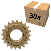 Kit 30 Catraca Roda Livre Coroa Esferada Dourada 20 Dentes Bicicleta Monark Tropical Caloi Atacado