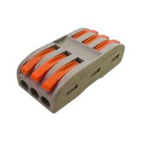 Kit 30 Conector Elétrico Emenda Rápida Pressão 3 via Mod 223