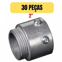 Kit 30 conector unidut aluminio conico com rosca 2 tramontina