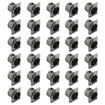 Kit 30 Conectores Plug Wireconex Xlr WC1023 Fêmea 3 Polos