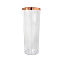 KIT 30 Copos Long Drink Com Borda Metalizada 350ml Liso S/ Gravar KIT 30 Copos Long Drink Com Borda Metalizada 350ml Liso S/ Gravar