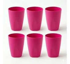 Kit 30 Copos Plásticos Color 330ml Festas Churrascos Aniversários Creche Escola