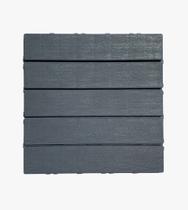 Kit 30 Decks Madeira Plástico Encaixe Modular Piscina Sacada 30x30cm