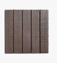 Kit 30 Decks Madeira Plástico Encaixe Modular Piscina Sacada 30x30cm
