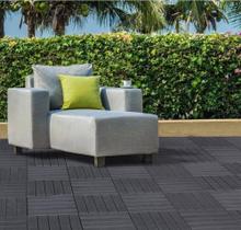 Kit 30 Decks Madeira Plástico Encaixe Modular Piscina Sacada 30x30cm Kit 30 Decks Madeira Plástico Encaixe Modular Piscina Sacada 30x30cm