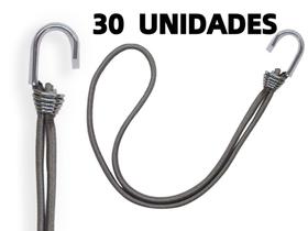Kit 30 Elásticos Extensor Borracha p/ Caminhão Carreta CINZA