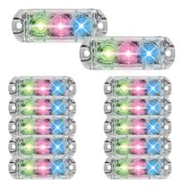 Kit 30 Faróis Ajk 6w Rgb Led 3.0 Lançamento 3 Leds