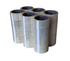 Kit 30 Fita Adesiva 48x100 metros Transparente cola fácil acrílica