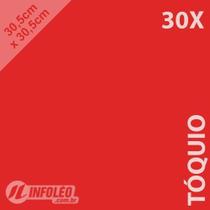 Kit 30 Folhas Color Plus 30,5X30,5Cm 180G Tóquio Vermelho
