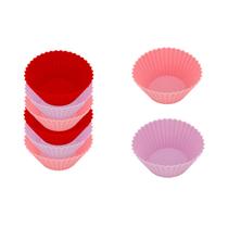 Kit 30 Formas de Silicone Cupcake Antiaderente Redonda Mini Docinhos Bolo Air Fryer Tortinha Muffin