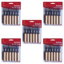 Kit 30 Garfos Garfinhos P/Petisco Frios Em Inox Cabo Madeira