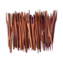 Kit 30 garfos para petisco pequena 13CM em madeira maciça - RODRIGUES CAMPOS