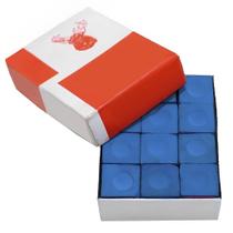 Kit 30 Giz Master Azul Profissional Sinuca Bilhar Kit 30 Giz Master Azul Profissional Sinuca Bilhar