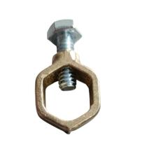 Kit 30 Grampo Conector Haste Aterramento Latão Reforçado Modelo Simples 1/2 x 5/8 - Celio Ferrari