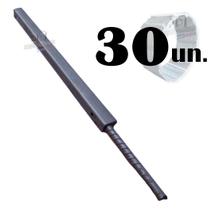 Kit 30 Haste para fixação para concertina 30cm vergalhão