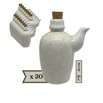 Kit 30 Jarra Porta Shoyu Sushi Creme Mesclado com Rolha Kit 30 Jarra Porta Shoyu Sushi Creme Mesclado com Rolha