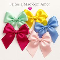 Kit 30 Laços Cetim Nº 5 (6x6 cm) Ideal para Embalagens, Bolas Acrílicas e Doces Personalizados Kit 30 Laços Cetim Nº 5 (6x6 cm) Ideal para Embalagens, Bolas Acrílicas e Doces Personalizados