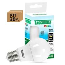 Kit 30 Lâmpadas Bulbo Led Taschibra TKL Biv E27 4,9W 6500k