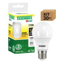 Kit 30 Lâmpadas Bulbo Led Taschibra TKL Bivolt E27 17w 3000k Kit 30 Lâmpadas Bulbo Led Taschibra TKL Bivolt E27 17w 3000k