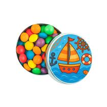 Kit 30 Latinhas Lembrancinhas Barquinho Cor: Prateado