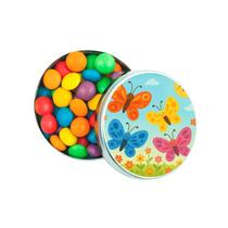 Kit 30 Latinhas Lembrancinhas Borboletas Cor: Prateado