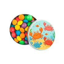 Kit 30 Latinhas Lembrancinhas Caranguejinhos Cor: Prateado Kit 30 Latinhas Lembrancinhas Caranguejinhos Cor: Prateado
