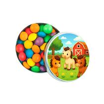 Kit 30 Latinhas Lembrancinhas Cavalinhos Cor: Prateado Kit 30 Latinhas Lembrancinhas Cavalinhos Cor: Prateado