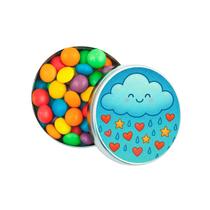 Kit 30 Latinhas Lembrancinhas Chuva de Bênçãos Cor: Prateado