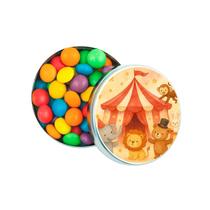 Kit 30 Latinhas Lembrancinhas Circo Aquarela Cor: Prateado