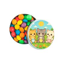 Kit 30 Latinhas Lembrancinhas Gatinhos Baby Cor: Prateado