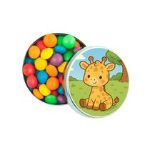 Kit 30 Latinhas Lembrancinhas Girafinha Baby Cor: Prateado