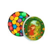 Kit 30 Latinhas Lembrancinhas Jardim Secreto Cor: Prateado