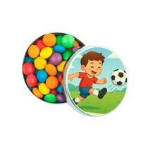 Kit 30 Latinhas Lembrancinhas Jogador de Futebol Cor: Prateado Kit 30 Latinhas Lembrancinhas Jogador de Futebol Cor: Prateado