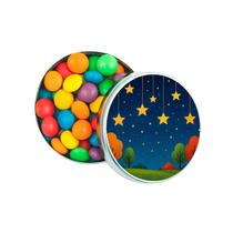 Kit 30 Latinhas Lembrancinhas Noite das Estrelas Cor: Prateado