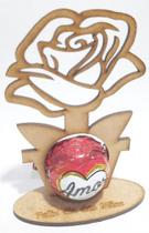 Kit 30 Lembrança Dia Das Mães Porta Bombom em MDF cru - Rosas Kit 30 Lembrança Dia Das Mães Porta Bombom em MDF cru - Rosas