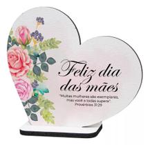 Kit 30 Lembranças Dia Das Mães Mdf Coração Frase 8cmx8,7cm