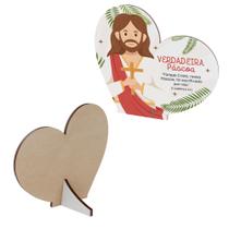 Kit 30 Lembrancinhas Pascoa MDF Coracao Regular Kit 30 Lembrancinhas Pascoa MDF Coracao Regular