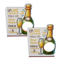 Kit 30 Lembrancinhas Porta Bombom Ano Novo Feliz 2026 Mdf Kit 30 Lembrancinhas Porta Bombom Ano Novo Feliz 2026 Mdf