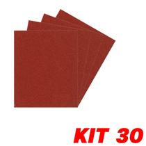 Kit 30 Lixa Folha Grão 150 Massa Gesso Parede 27X22cm
