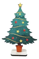 Kit 30 Mini Arvore De Natal Decoração Mdf Festas Lembranças